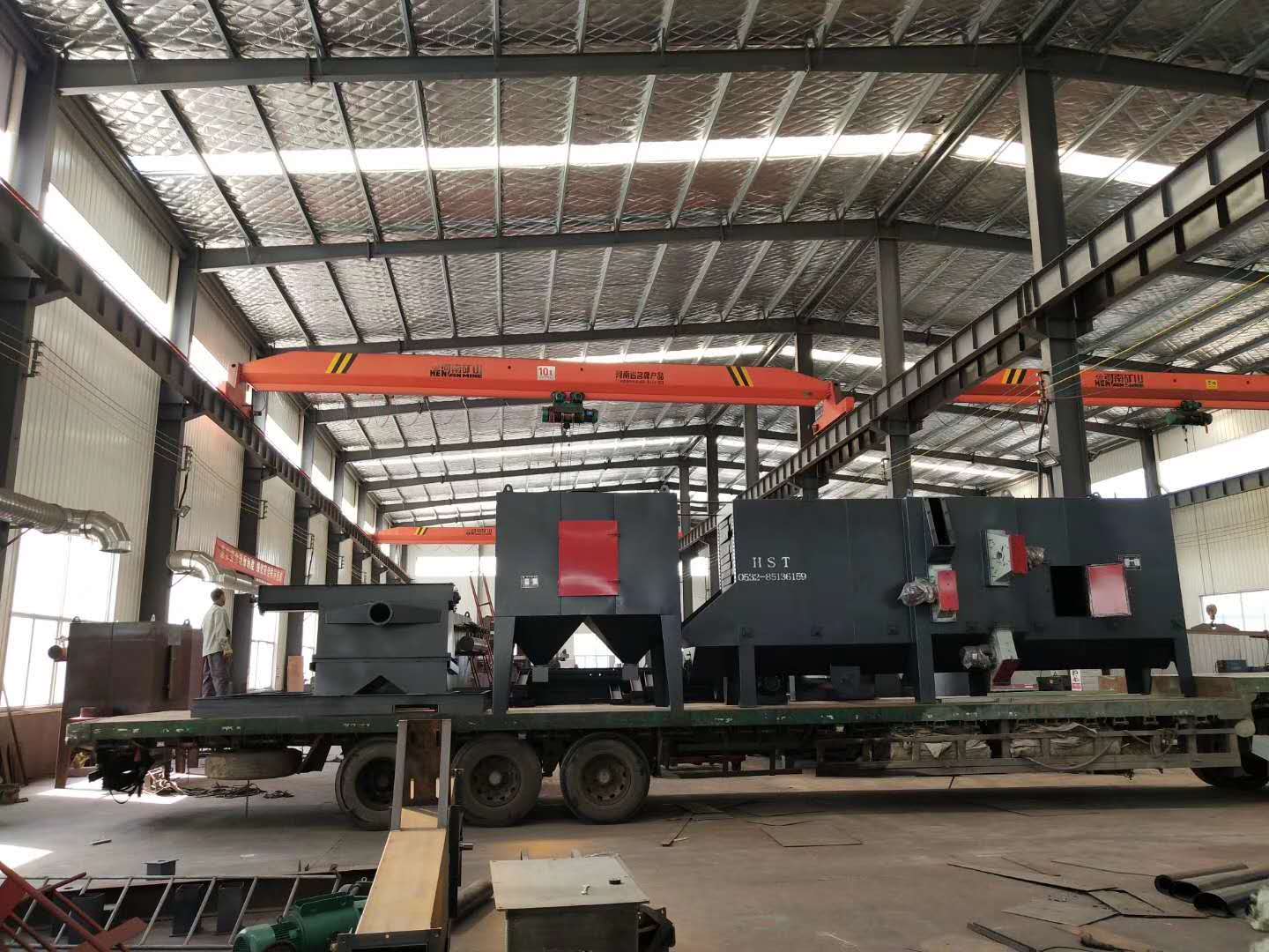 q698型鋼拋丸機(jī)發(fā)往臨沂 q698型鋼拋丸機(jī)發(fā)往臨沂